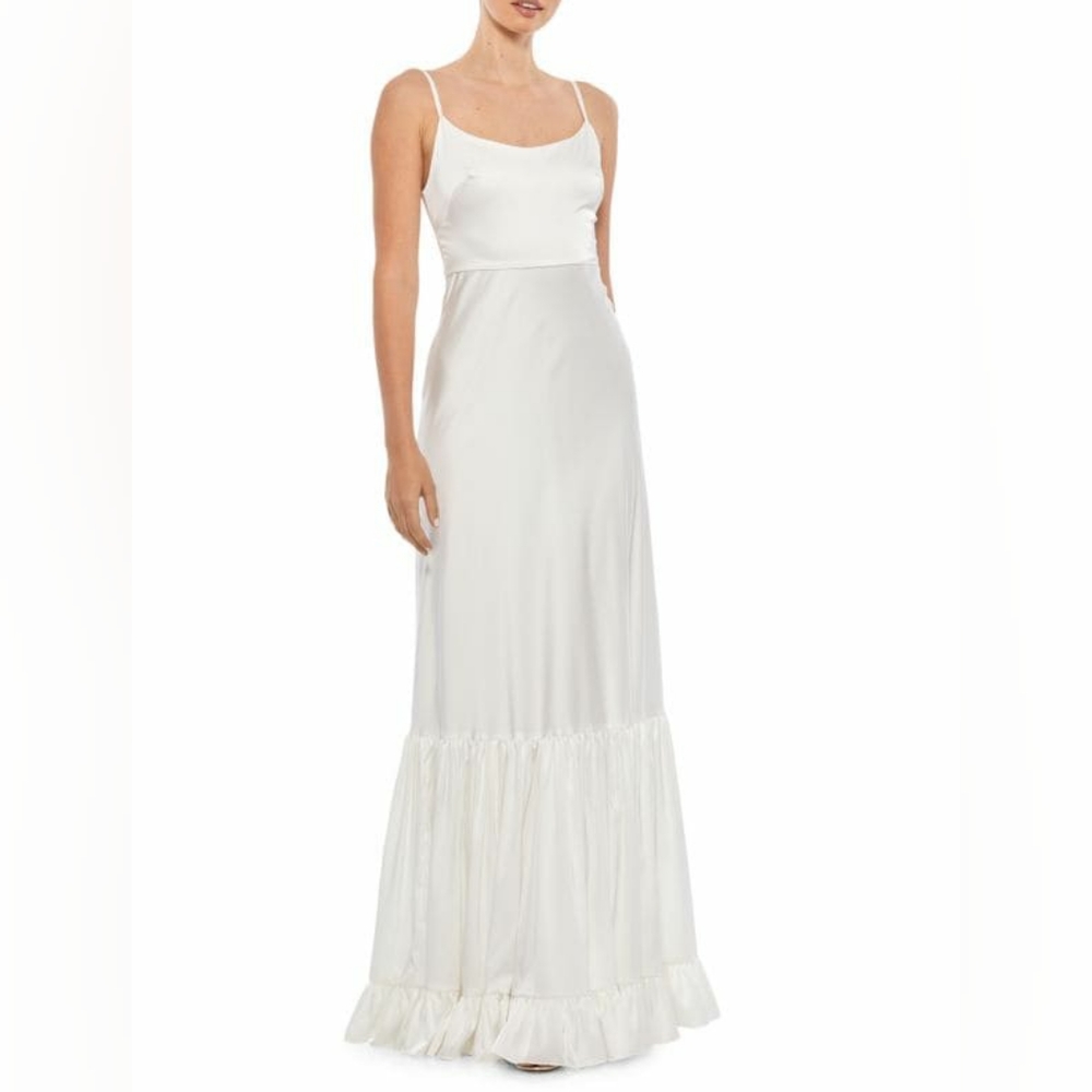 Macduggal Satin Trumpet Gown, dress